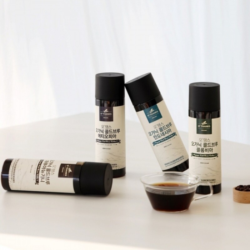 오땡스,(1+1) 오땡스 유기농 콜드브루 더치커피 아메리카노 원액 액상 커피 (400ml x 2개, 교차 구매 가능)