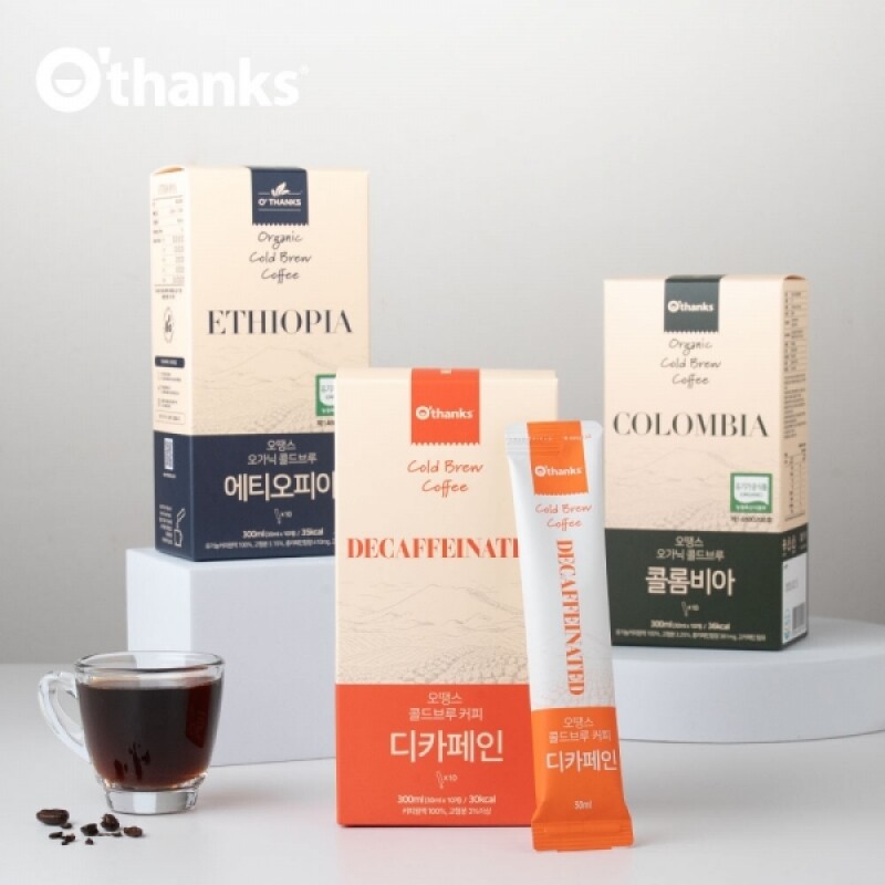오땡스,(1+1)오땡스 오가닉 콜드브루 스틱 커피 (300ml x 2개, 교차 구매 가능)