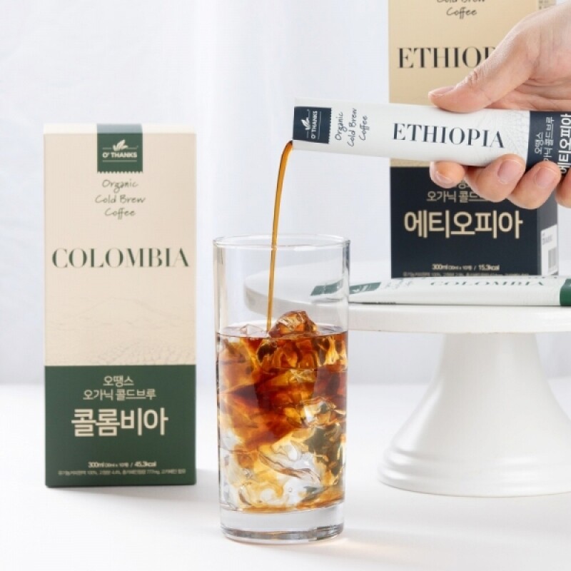 오땡스,(1+1)오땡스 오가닉 콜드브루 스틱 커피 (300ml x 2개, 교차 구매 가능)
