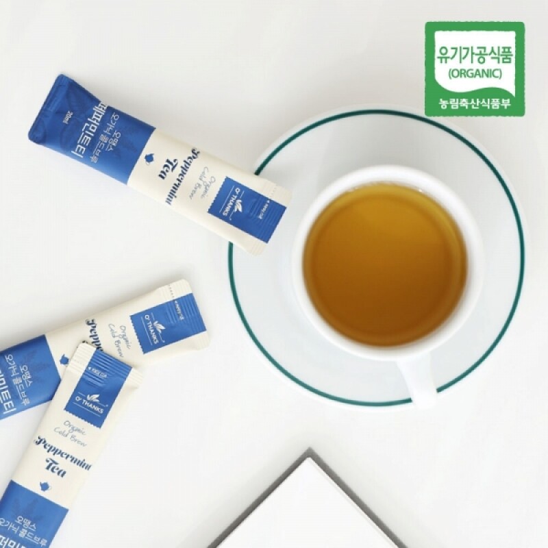 오땡스,오땡스 오가닉 콜드브루 허브티 스틱 그린티 페퍼민트티 히비스커스티 홍차 200ml (20mlx10입)